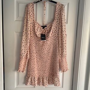 Forever 21 Light Pink Polka Dot Dress